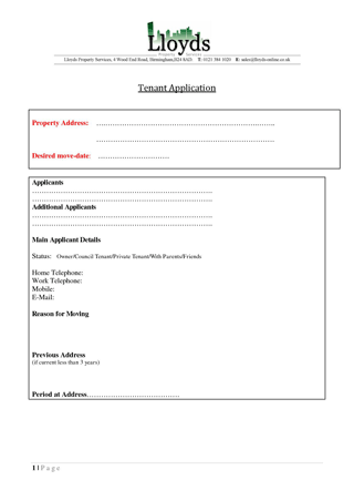 Letting Services